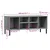 Stalak za cipele metalne noge sivi 106 x 35 x 45 cm drveni OSLO