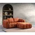 Atelier del Sofa Ugaona garnitura Amaris, 180x120x65 cm, Narandžasta