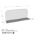 Hanah Home Zidna polica Long Pouch, 55x23x12 cm, Crna