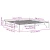 vidaXL okvir za posteljo Naraven Trden borov les 180 x 200 cm Preprost