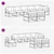 Set vanjskih sofa s jastukom 6 pcs Bijela i antracit Poliester
