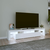 TV ormarić s LED svjetlima bijeli 200x36,5x40 cm