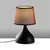 Opviq Stona lampa Gota-15471, Crno-braon