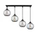 Brilagi - Luster na sajli DIOR 4xE27/60W/230V crna/zadimljeno siva
