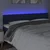 Vidaxl vidaXL Vzglavje postelje z LED modro 180x7x78/88 cm blago