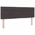 Vidaxl LED Box Spring Postelja Temno rjava 140 x 190 cm blago