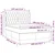 Vidaxl Box spring postelja z vzmetnico LED temno rjava 140x190cm blago