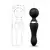Stimulator za klitoris Freeza, 19.4cm, Crni