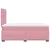 Vidaxl Box spring postelja z vzmetnico roza 120x190 cm žamet