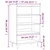 Visoka komoda crna 57 x 35 x 90 cm od konstruiranog drva