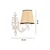 OPVIQ Zidna lampa Claire Coral Natural White