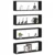 Police na zidu s policom Zidne 4 pcs Crni hrast 80 x 15 x 26 cm