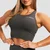 GymBeam Ženski sportski top BEAT Charcoal