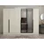 Hanah Home ormar sa reflektujućim staklom Nisa 20620, 270 cm, peščar