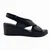 LP Fashion Ženske kožne sandale, Crne