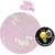 Teddies Odeja Unicorn glow in the dark pliš 130x150cm roza