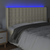LED uzglavlje krem 163 x 16 x 118/128 cm od umjetne kože