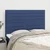 Vidaxl Vzglavje postelje modro 144x5x118/128 cm blago