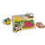 Lesene puzzle Feel-Puzzle with Fabric Eichhorn 5 delov živalce s tekstilnimi deli od 12 mes