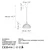 Opviq luster Echo-16100-C, 1 × E27, sivi