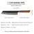 Damaskasti kuhinjski nož ZE-37434 - Slicer / Smeđa KP37434