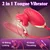 SuperLove 2in1 Mouth Kissing & Thrusting Dildo Red