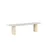 Venture Design Jedilna klop Olivia 180x40x45 cm bela