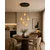 Luster na sajli LACRIMA HONEY 5xE27/60W/230V, prečnik 45 cm