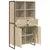 Kreveta 2 pcs Sonoma 81 x 36 x 150.5 cm Konstruirano drvo