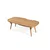 Hanah Home klub sto Butterfly 121, 121 cm, hrast