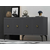HANAH HOME Komoda Midas Anthracite Gold