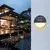 Aigostar - LED solarno zidno svetlo LED/1W/1,2V crno 2700K IP44