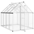Staklenik s okvirom srebrni 224 x 169 x 195 cm aluminijski