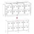 Vidaxl Komoda roza 135x39x73,5 cm hladno valjano jeklo