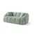 ATELIER DEL SOFA Sofa dvosed Octavio Turquoise