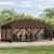 Pokrov za gazebo s bočnim zidovima 6 x 3 m Smeđa Poliester 190