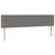 Vidaxl Box spring postelja z vzmetnico temno siva 160x200 cm blago