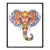shumee Quilling Set Stripes Magic Elephant 40x50 cm
