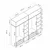 Hanah Home Garderober Kale-5229, 270x255x52 cm, Beli