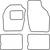 Textile car mats Opel Agila A 2000-2002