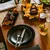 Ploščat krožnik 27 cm 4 kosi — Basic black mat - 492780