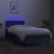 Vidaxl Box spring postelja z vzmetnico LED modra 90x190 cm blago