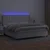 Krevet box spring s madracem LED bijeli 200x200 cm umjetna koža