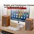 Saida Set Bluetooth zvučnika V-123, HiFi, USB, Braon