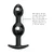 Butt plug sa kuglicama, 12.5cm, Crni