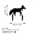 Aberto Design Dekorativna figura Fox 01, 48x50 cm, 1.5 mm