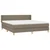 Vidaxl Box spring postelja z vzmetnico taupe 180x200 cm blago