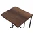 Hanah Home Set klub stolova, 3 komada Ce Metal Zigon Orah