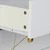 Northix Komoda s 4 predali les 100x45x80 cm bela zlata