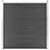 Panel za ogradu WPC 180 x 186 cm crni
